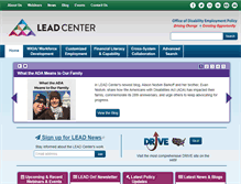 Tablet Screenshot of leadcenter.org